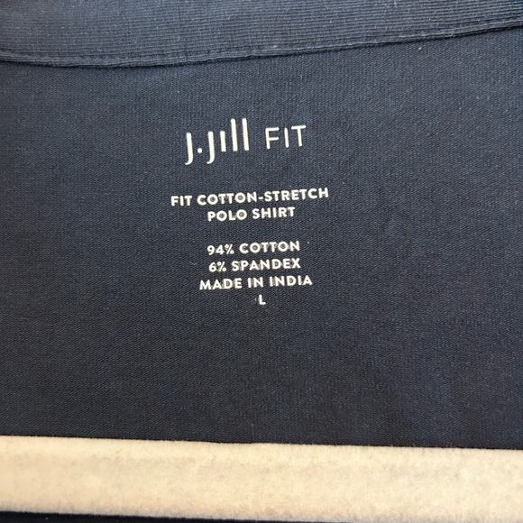 NWOT J Jill Fit Cotton-Stretch Polo Shirt - Picture 5 of 6